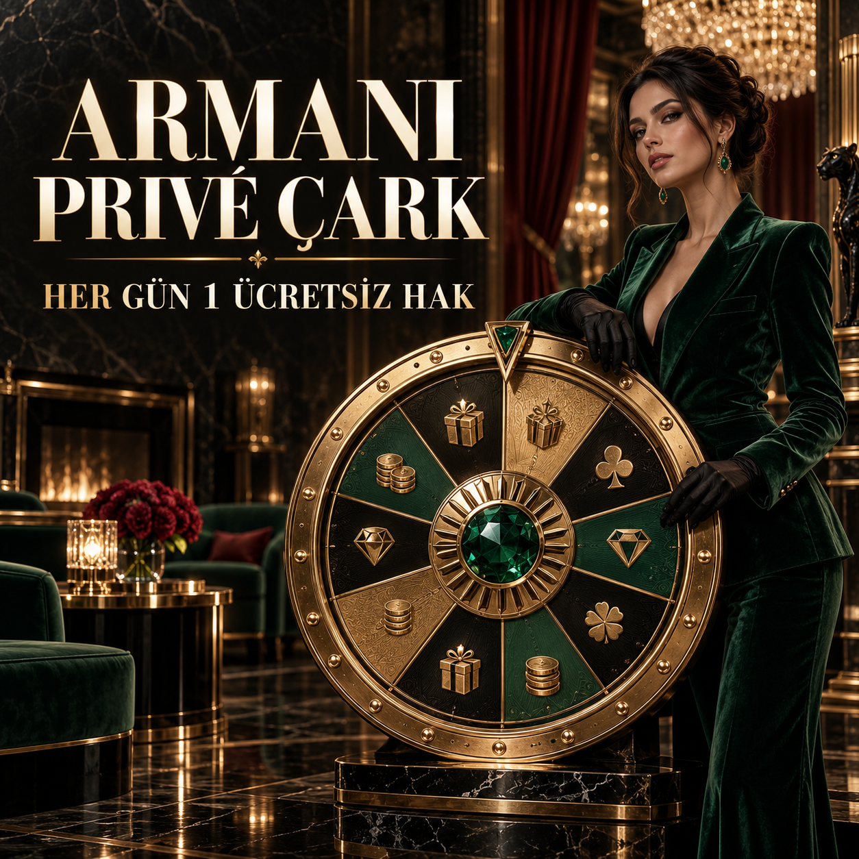 Armani Privé Çark - Her gün 1 ücretsiz hak